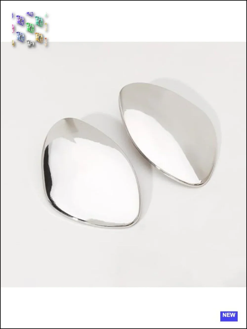 Chunky Gold Drop Statement Earrings Irregular Geometric Dangle Oval Metal